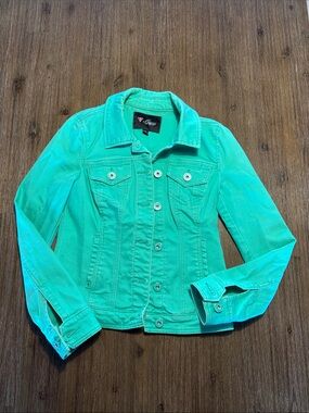 Guess Mint Green Denim Jacket